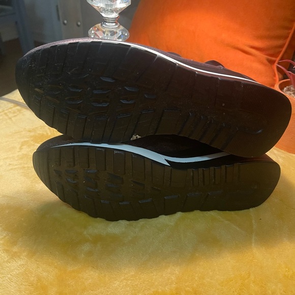 Atalina Black Slip on ankle boots w/rhinestones. zippers on one side - Picture 5 of 6